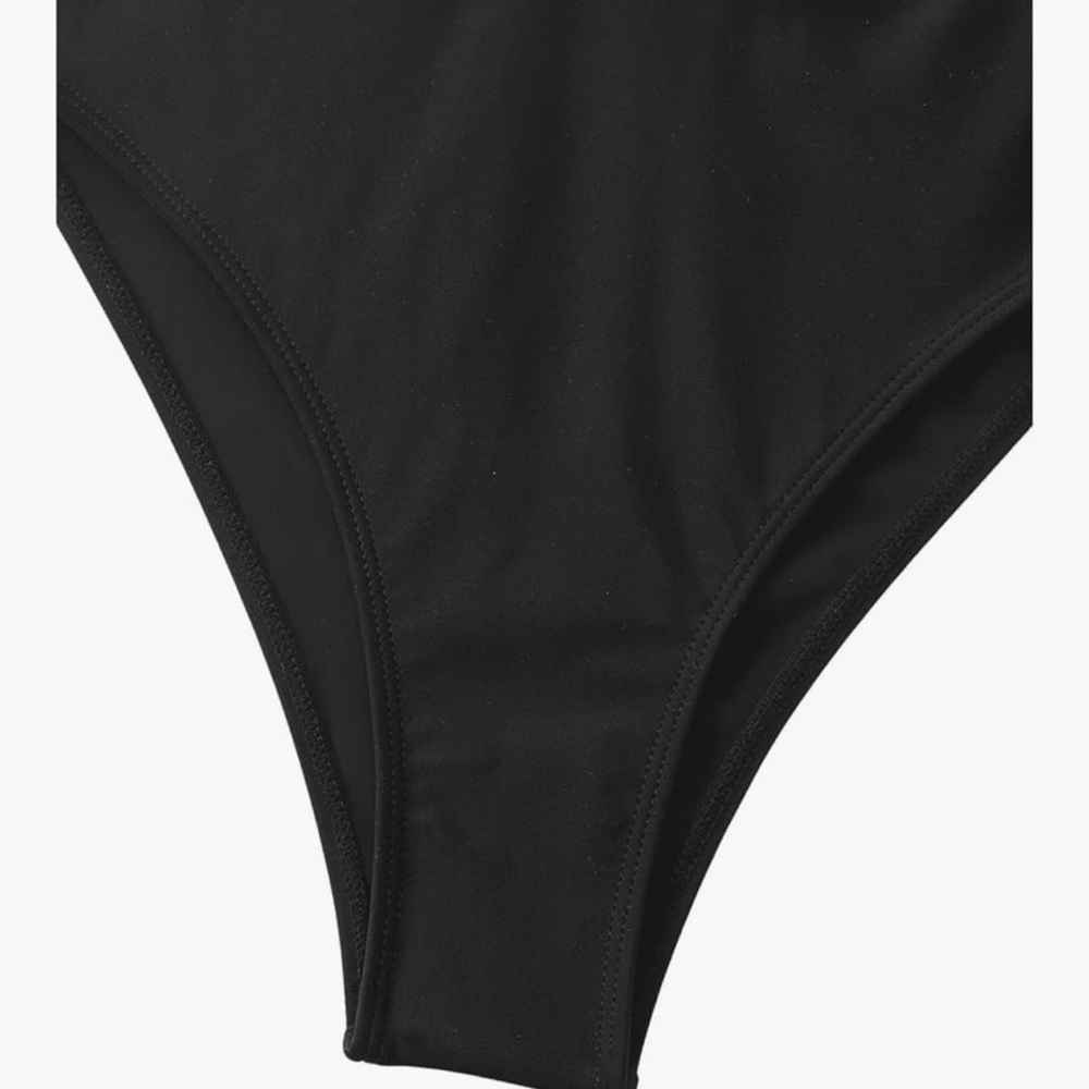 Elegant Black and Gold Women's Swimsuit Med New - Picture 4 of 6